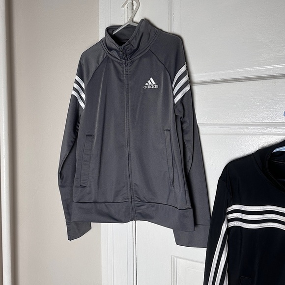 Adidas Boys Track Jackets Full Zip Bundle of 2 Small Athletic Streetwear - Picture 13 of 17